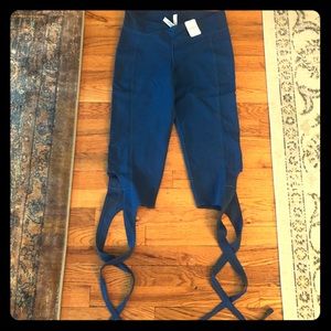 Free People Blue Turnout Crop Legging NEW W/TAGS
